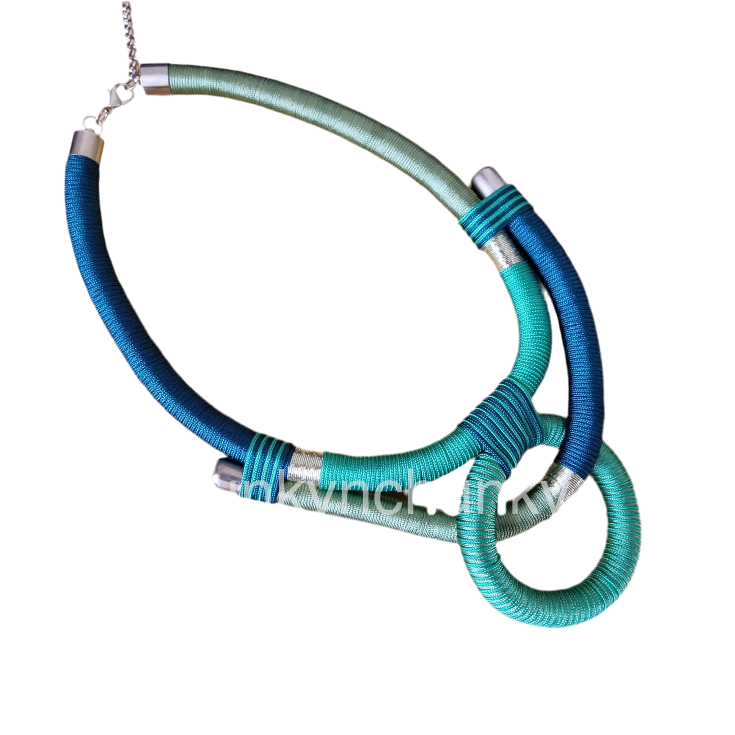 Green statement necklace