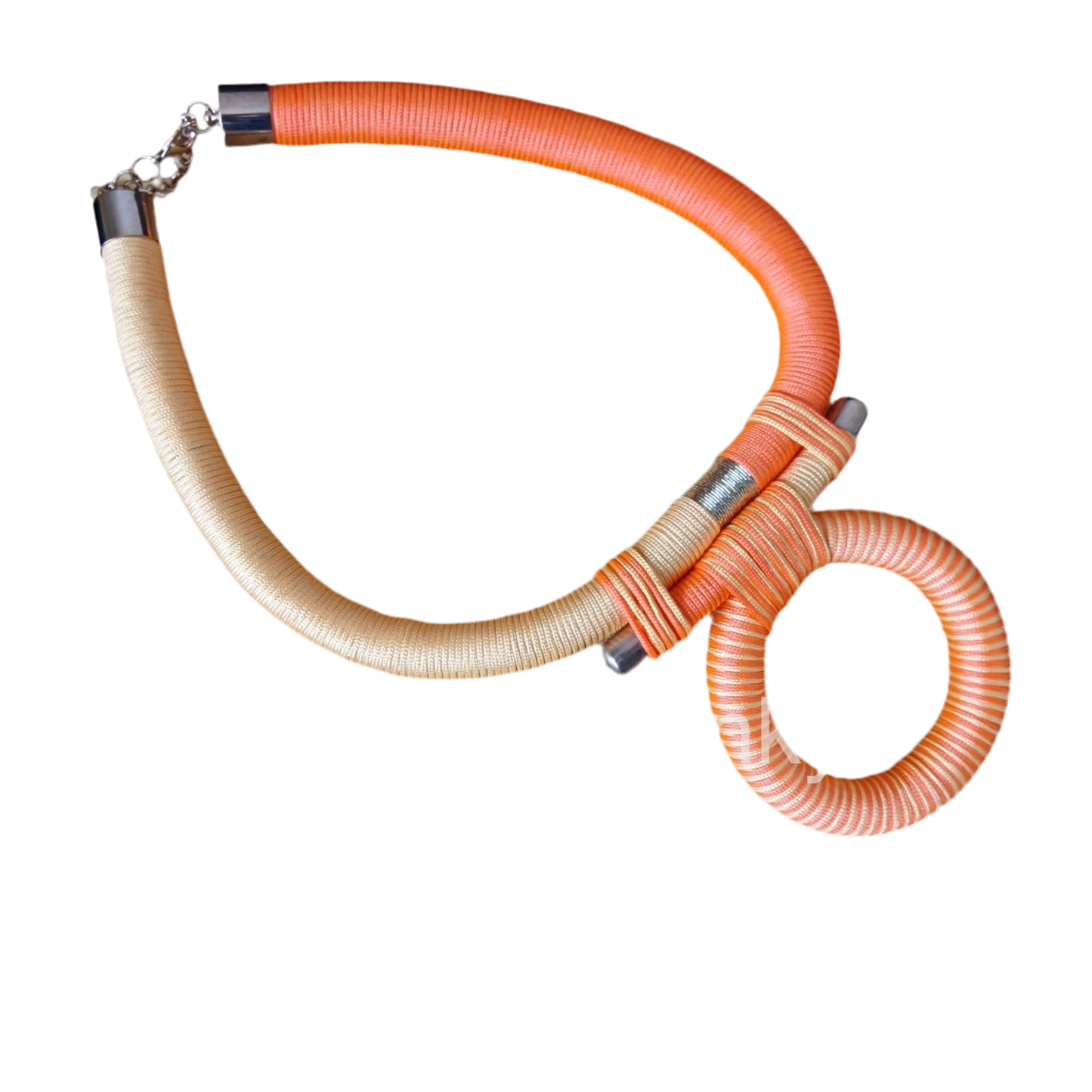 Orange statement necklace