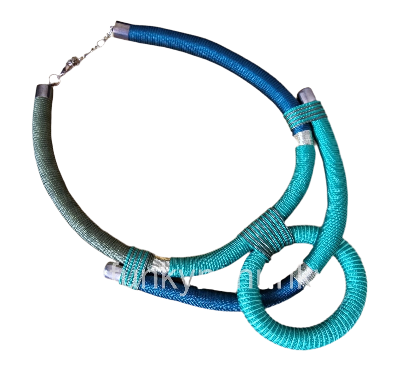 Green statement necklace