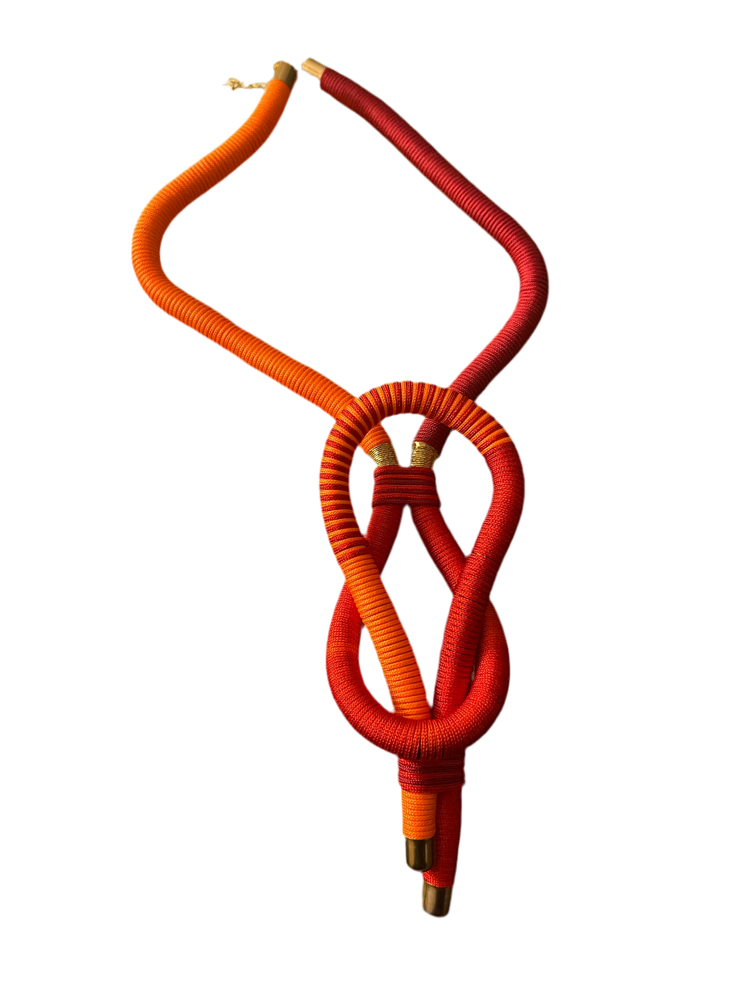 Orange statement necklace