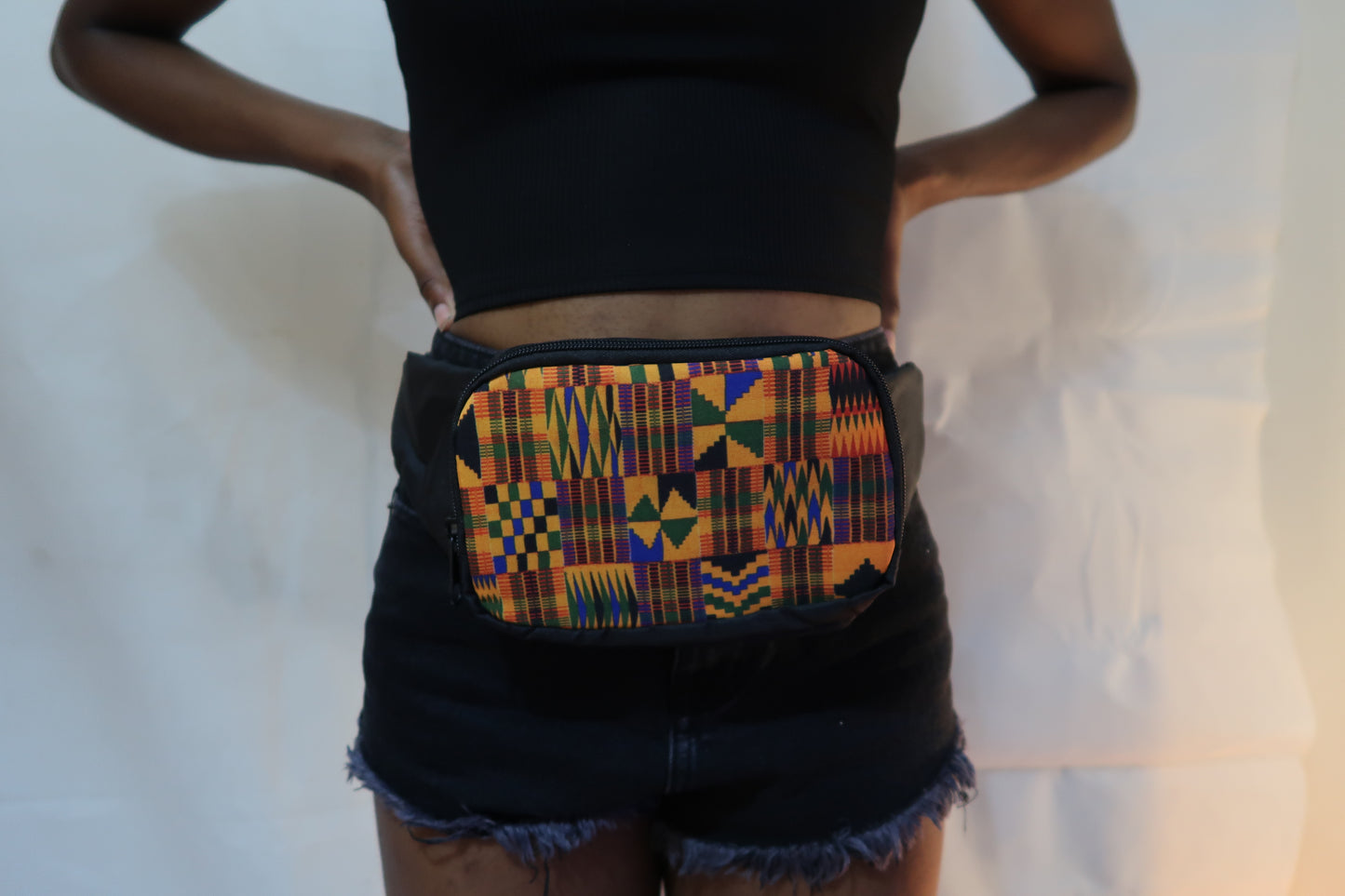 African fabric Waist bag