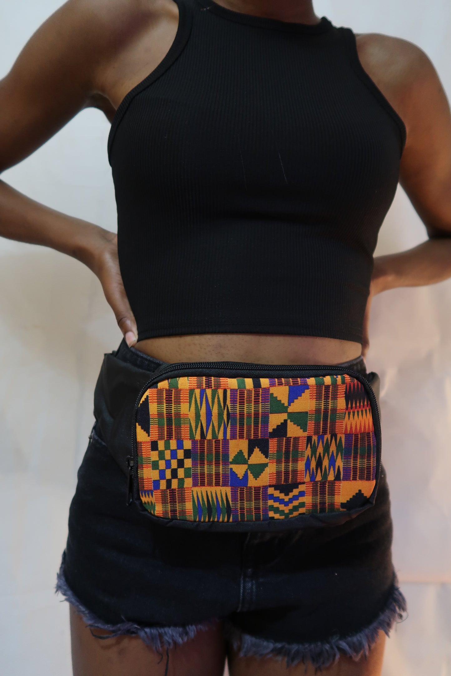 African fabric Waist bag