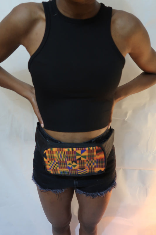 African fabric Waist bag