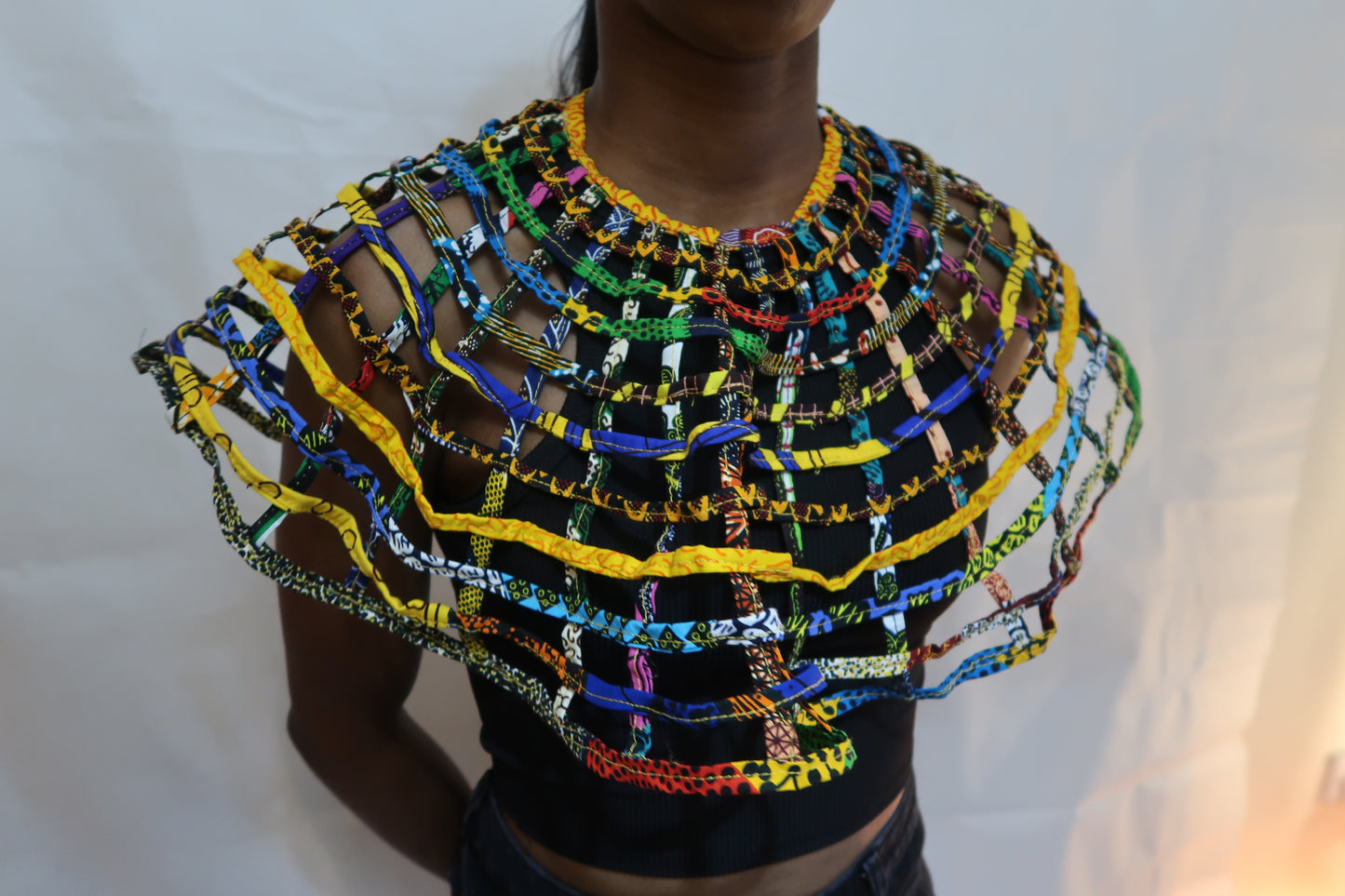 Cape necklace top