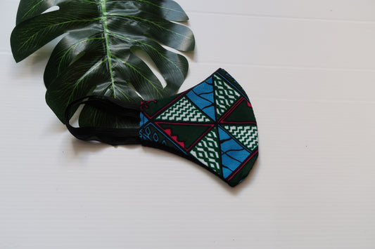 Cotton kente face mask - 8