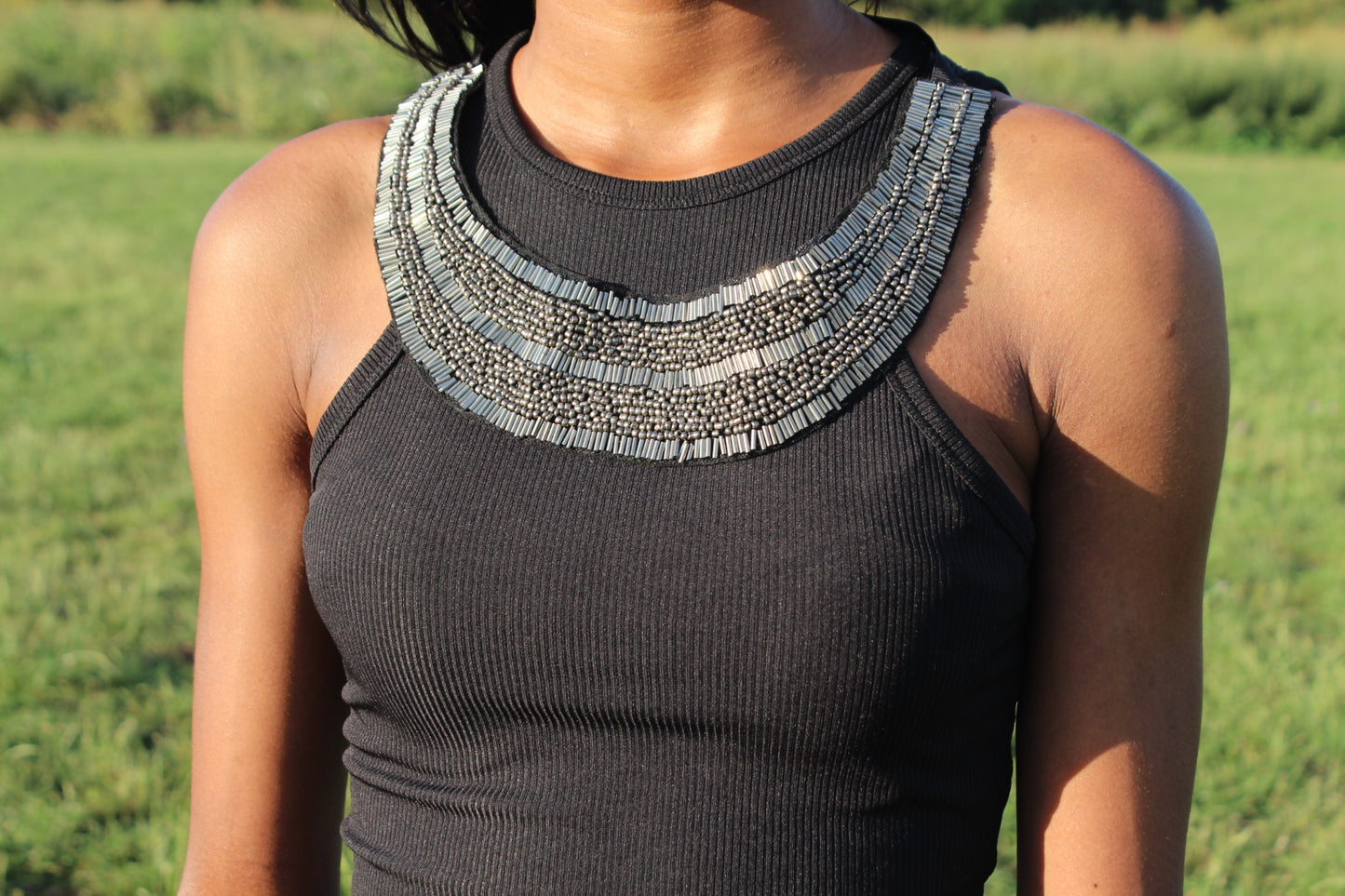 Bib statement necklace