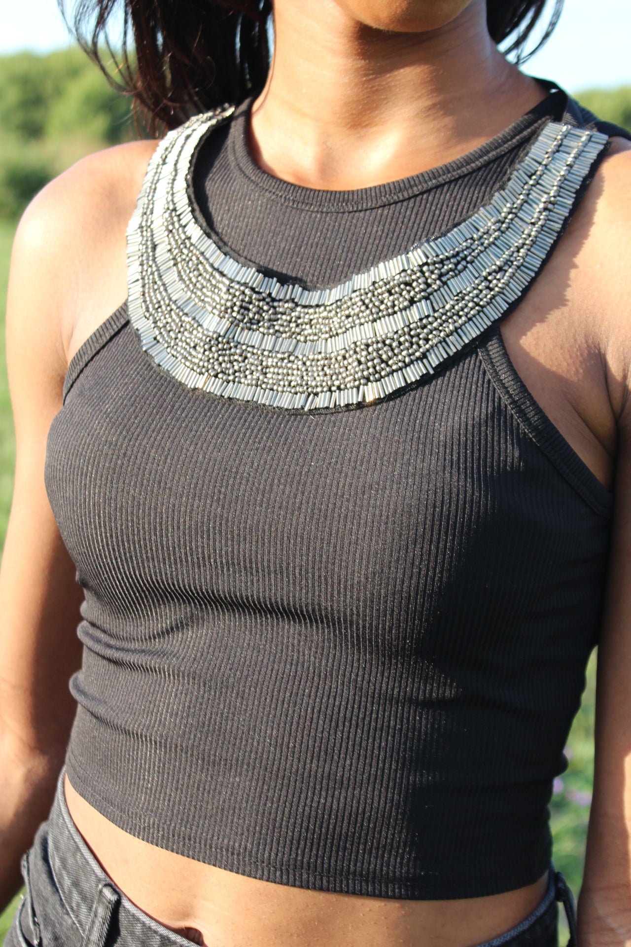 Bib statement necklace
