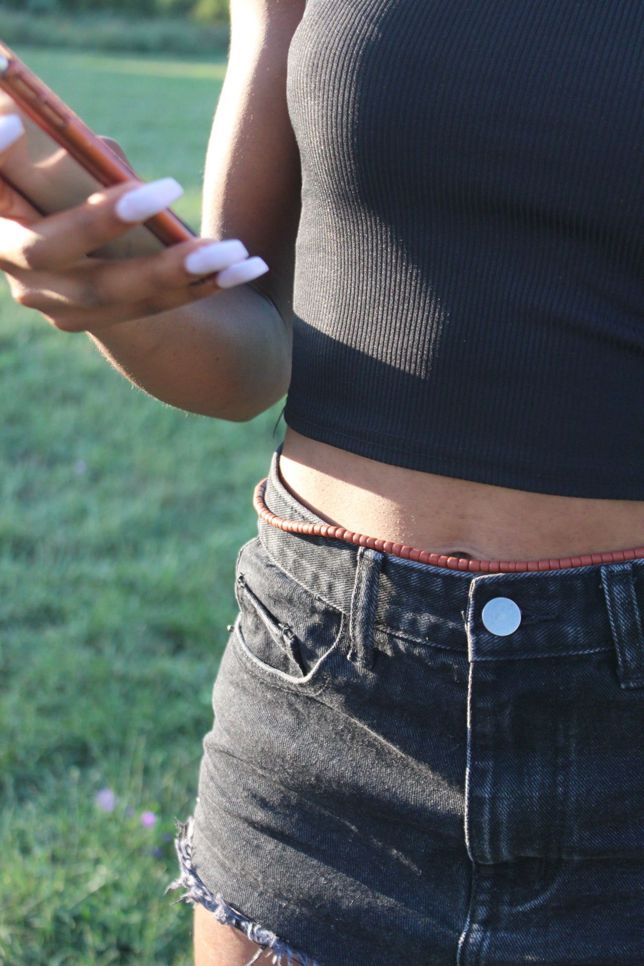 Thick waist beads x 1 - Colour varies