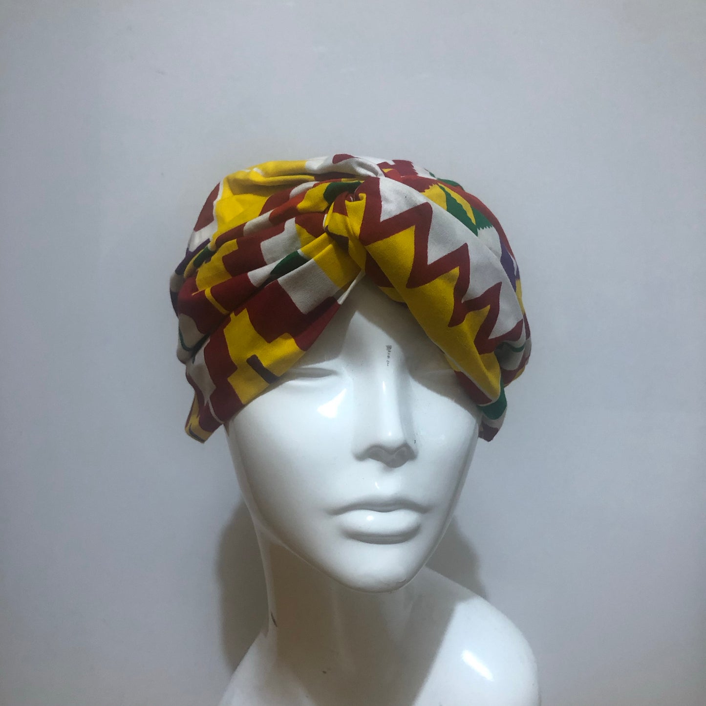 Kente African print turban style headband
