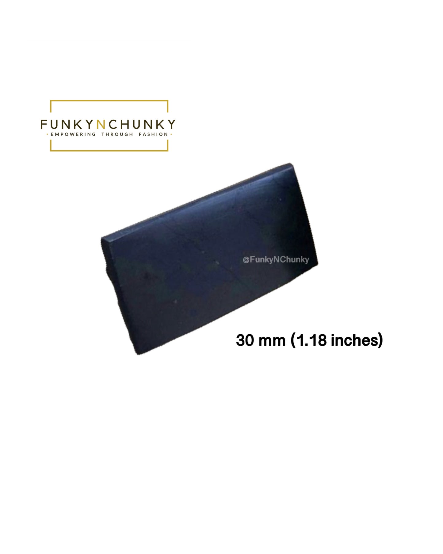 Polished Shungite Plates for Phone / rectangle tile