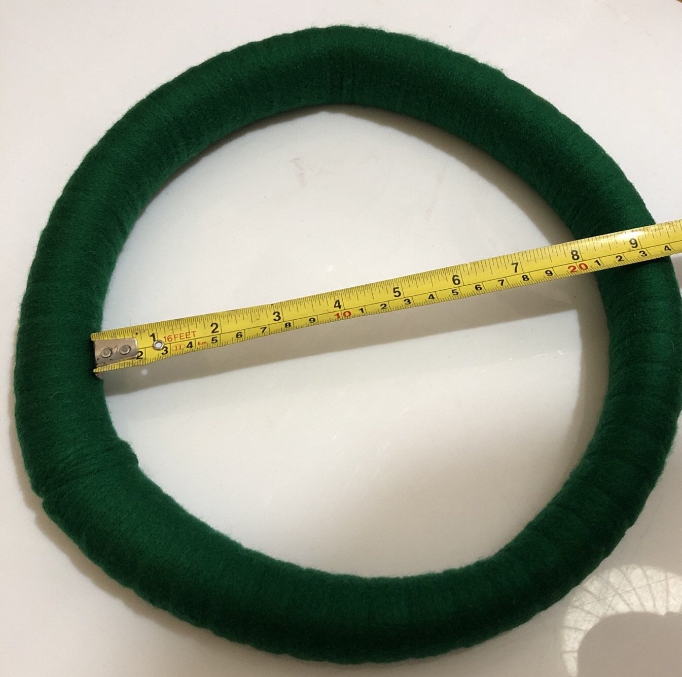 Green circular statement necklace - South African necklace
