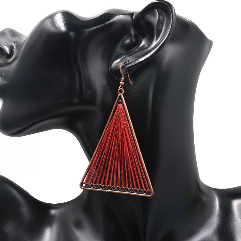 Geometric Triangle Earrings