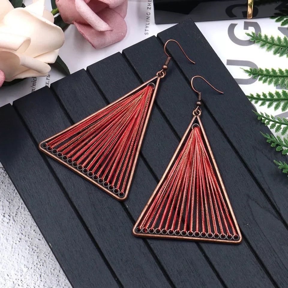 Geometric Triangle Earrings