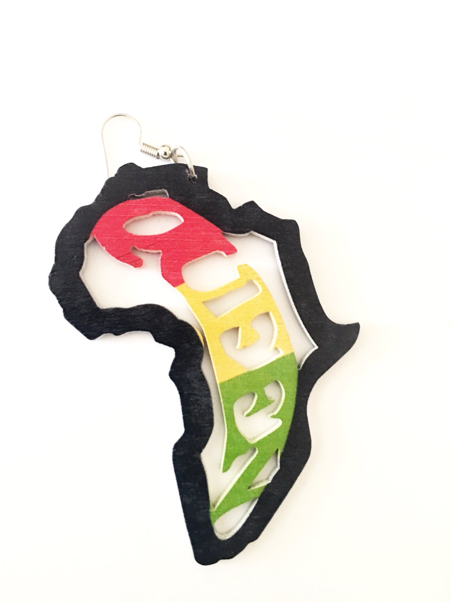 Queen earrings - Africa shape