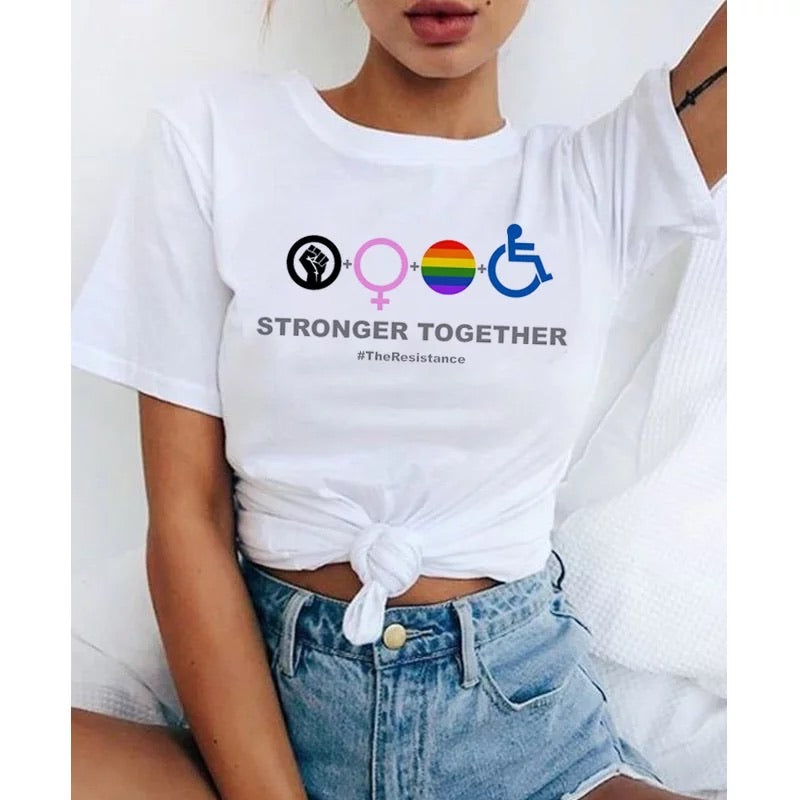 Stronger together T-shirt (fitted)