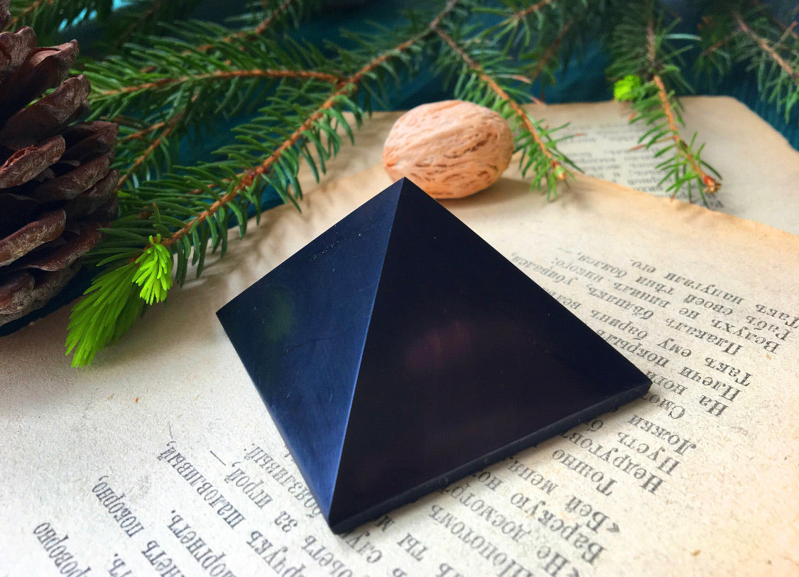 Shungite pyramid