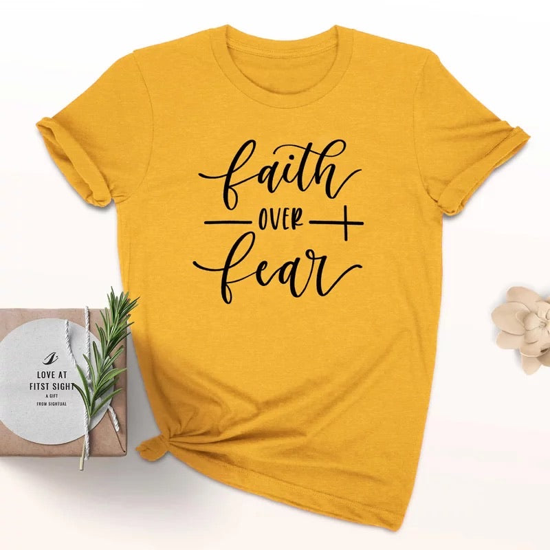 Faith Over Fear Christian - T-shirt
