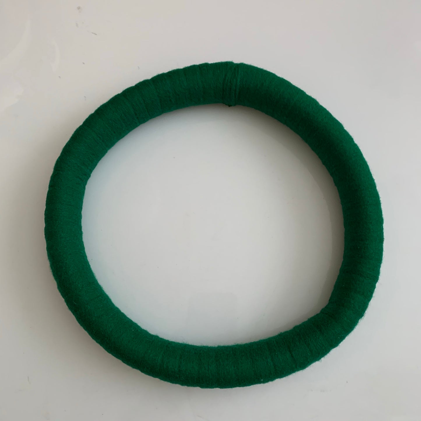 Green circular statement necklace - South African necklace