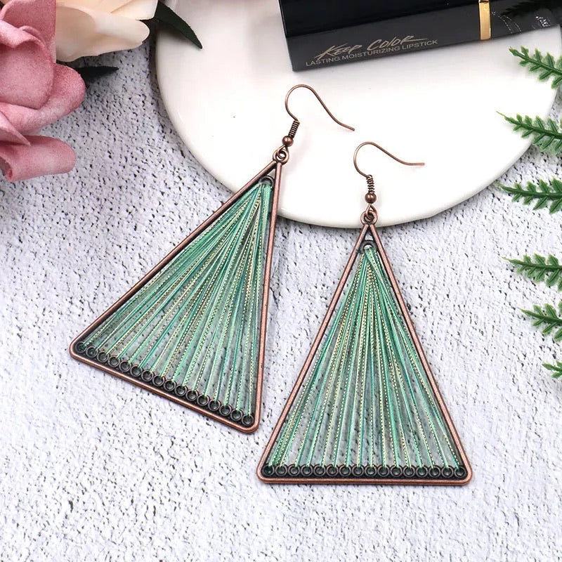 Geometric Triangle Earrings