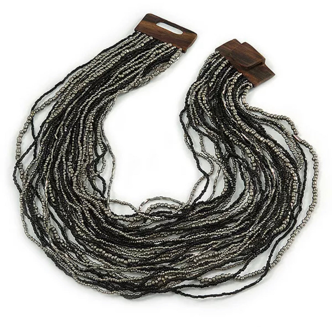 Multi strand Glass Bead statement necklace