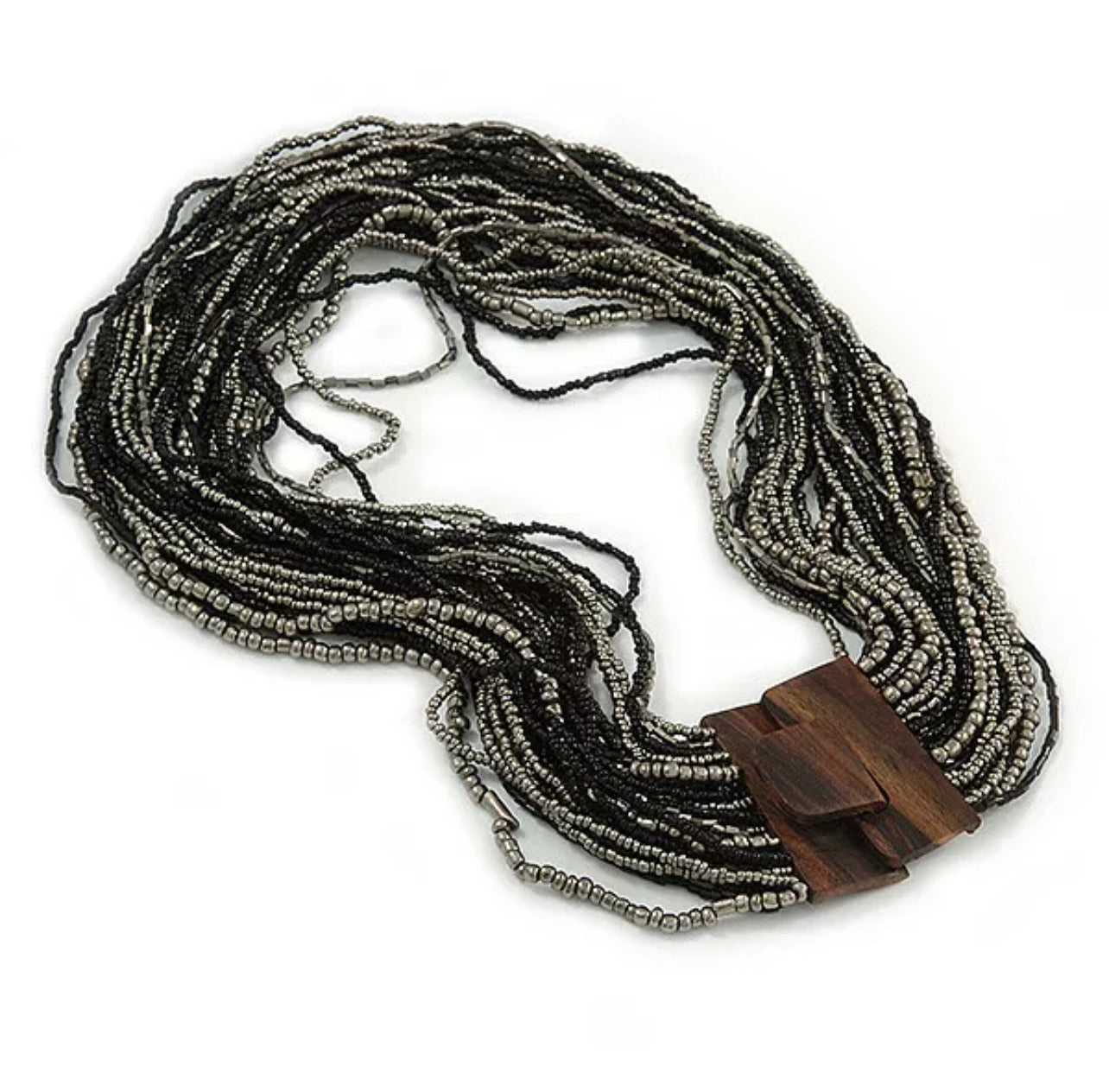 Multi strand Glass Bead statement necklace