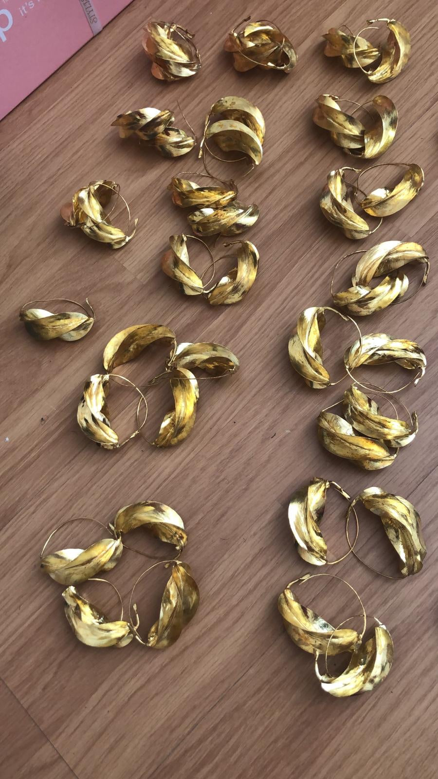 Brass - Fulani earrings 1.5 inch