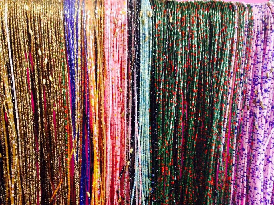 Thick waist beads x 1 - Colour varies
