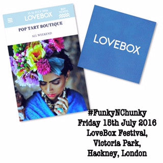 Lovebox Festival in the PopUp Shop - Friday 15th July 2016