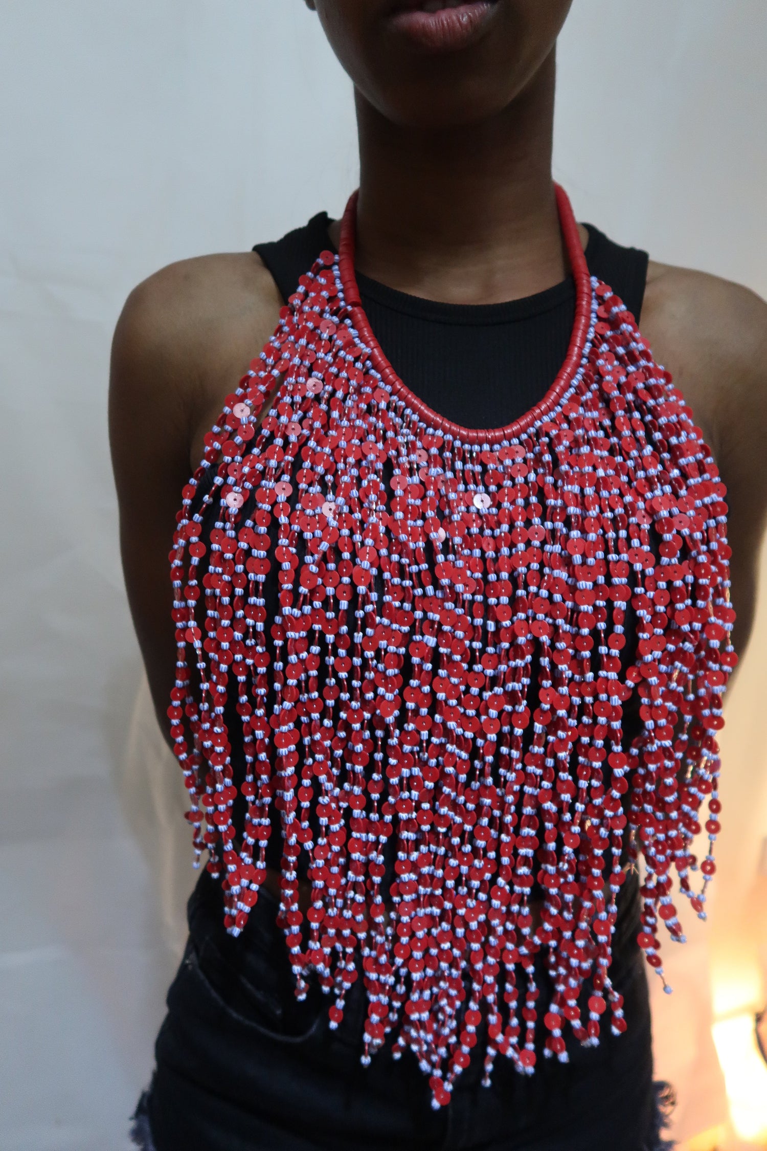 Bib style necklace
