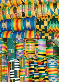 Kente print fabric products