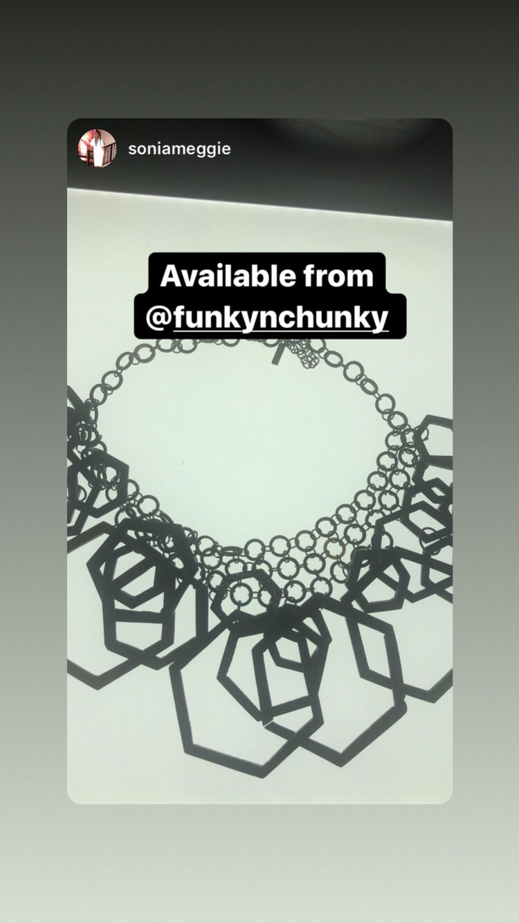 Geometric shaped jewellery