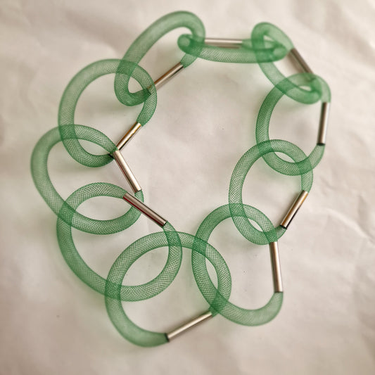 Green Mesh Necklace