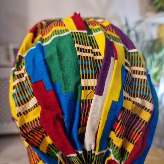 Kente print head turban  - Medium