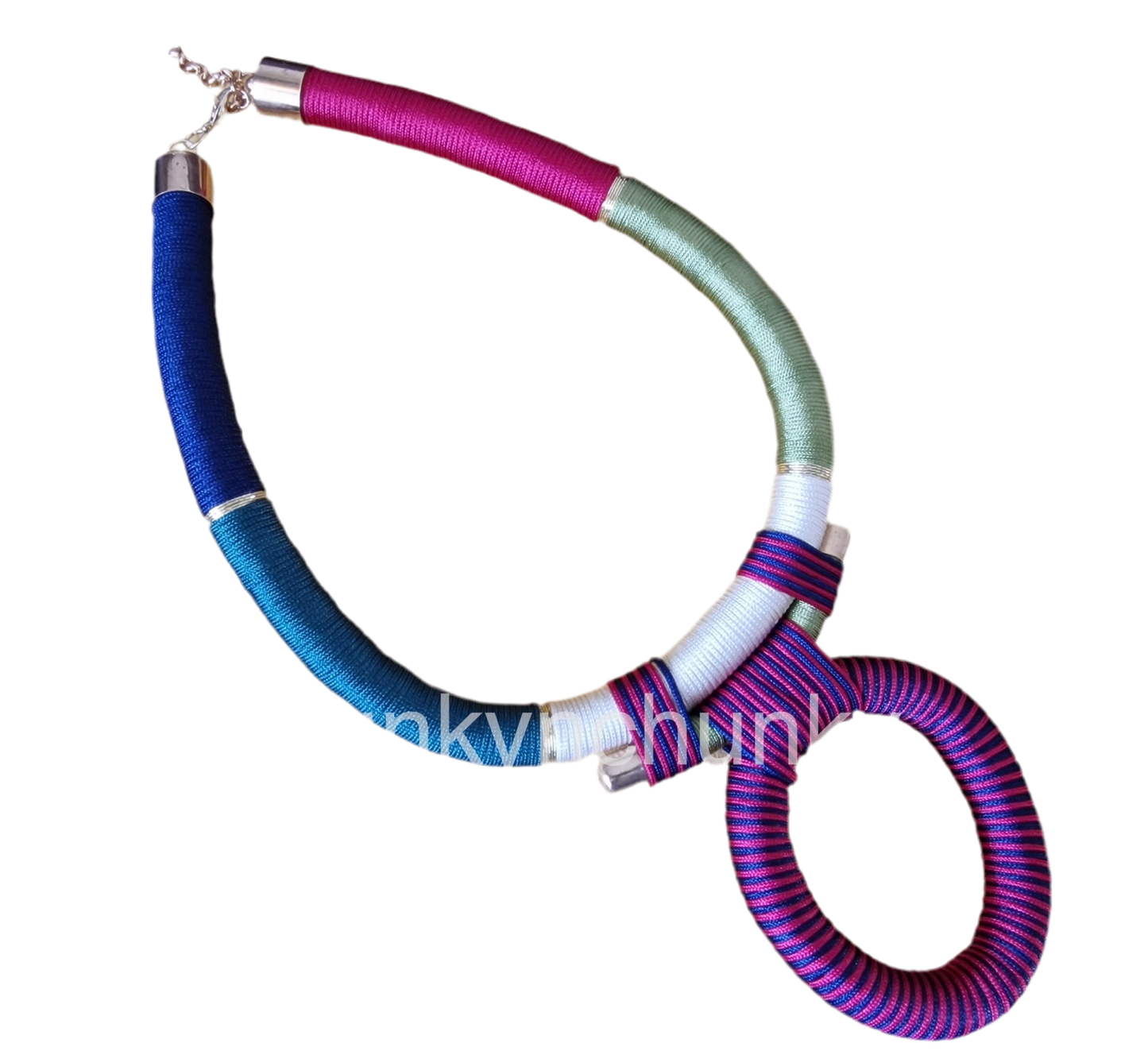 Multi- coloured statement necklace