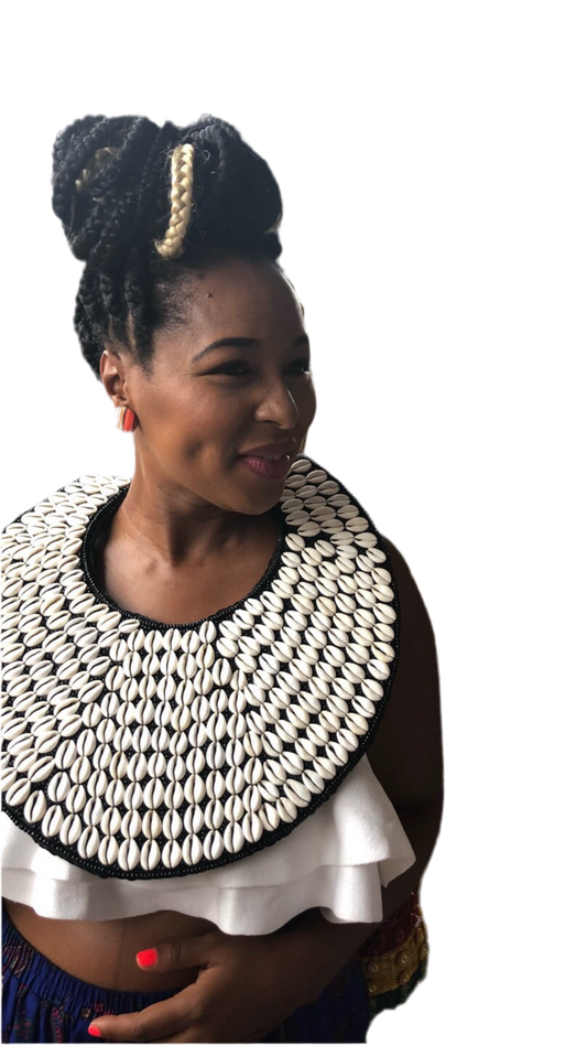 Cowrie Large Choker statement necklace