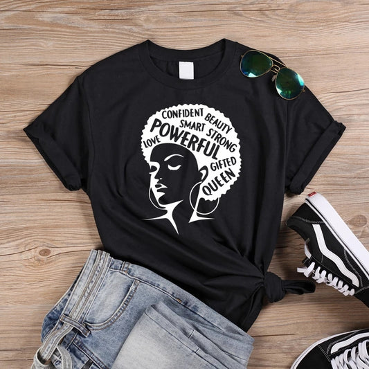 Confident, Powerful, Smart, Beautiful- T-shirt - Black