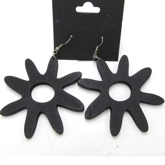 Adinkra Symbols Gods Child  Wooden Earrings