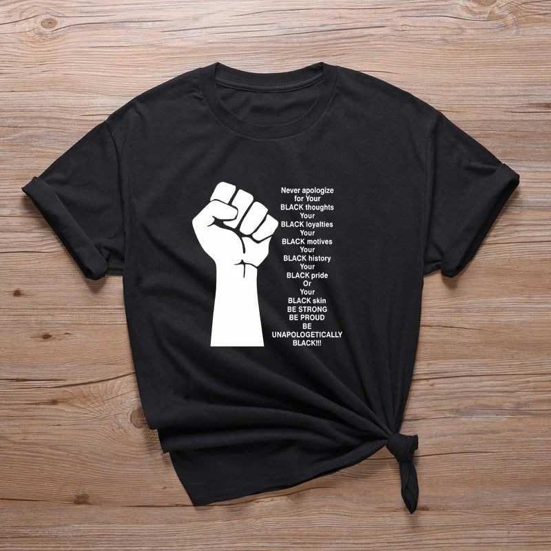 Never apologize - tshirt Cotton