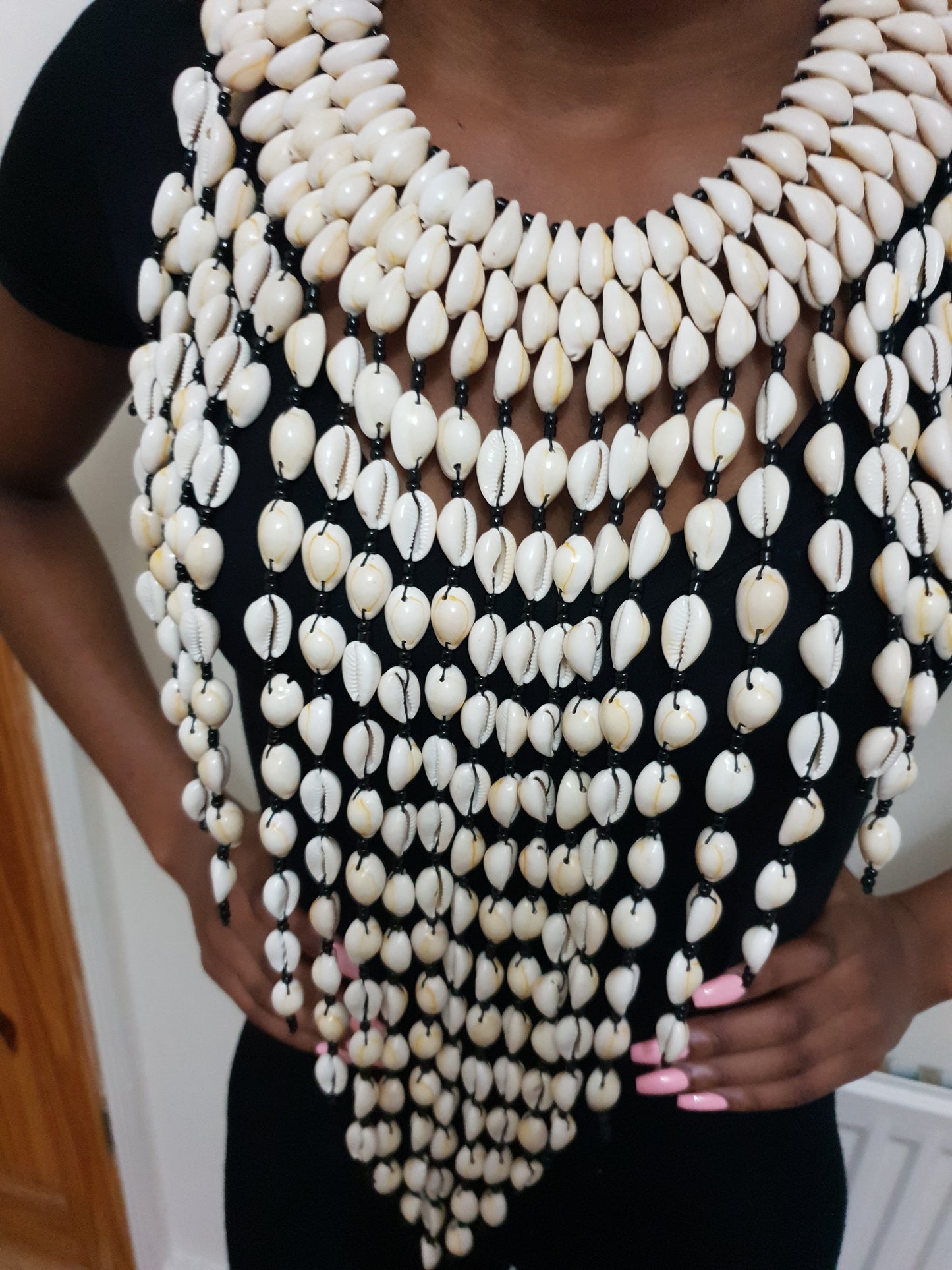 Cowrie shell necklace - large