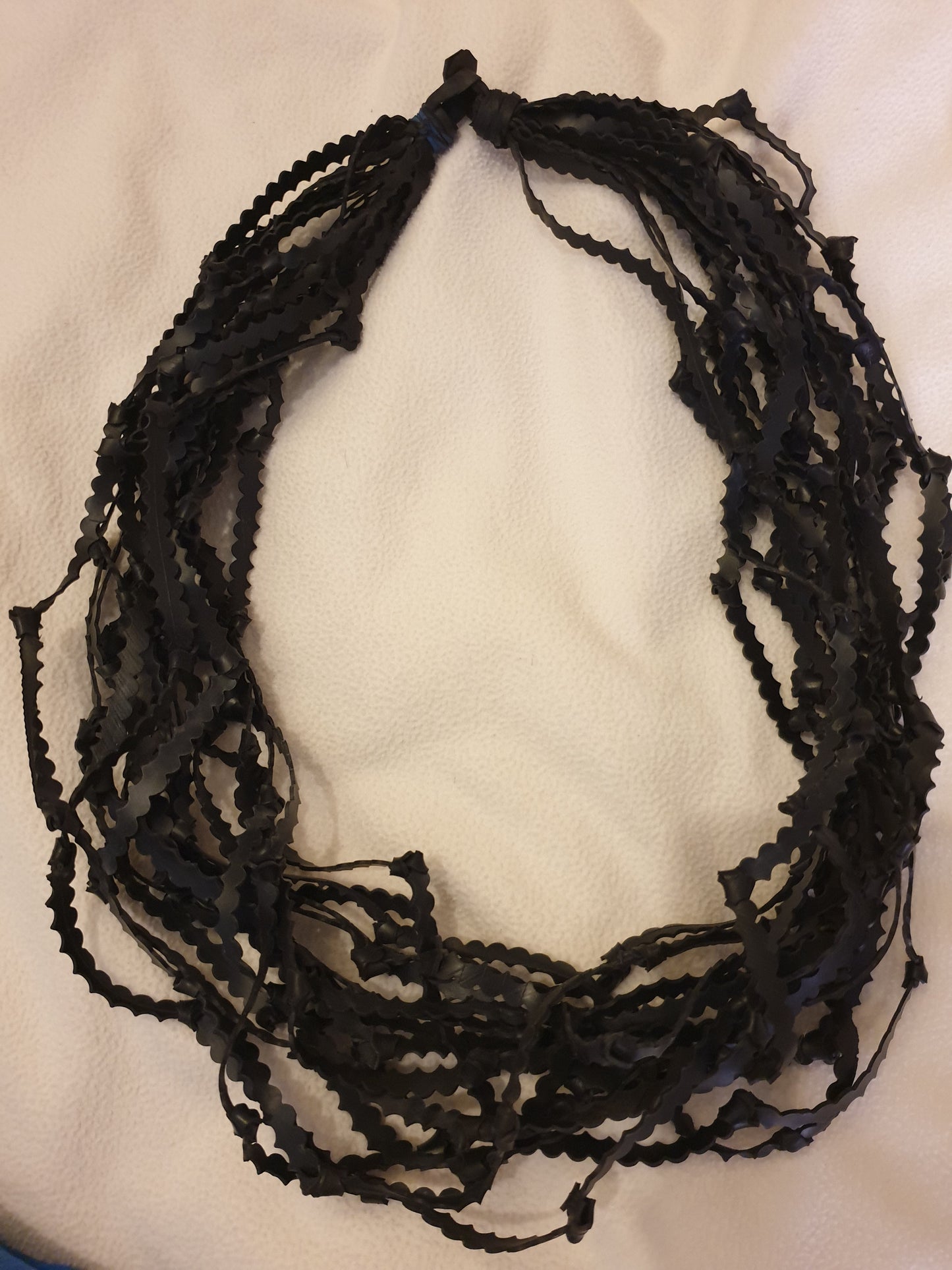 ECO-FRIENDLY rubber tyre necklace - up-cycled jewellery