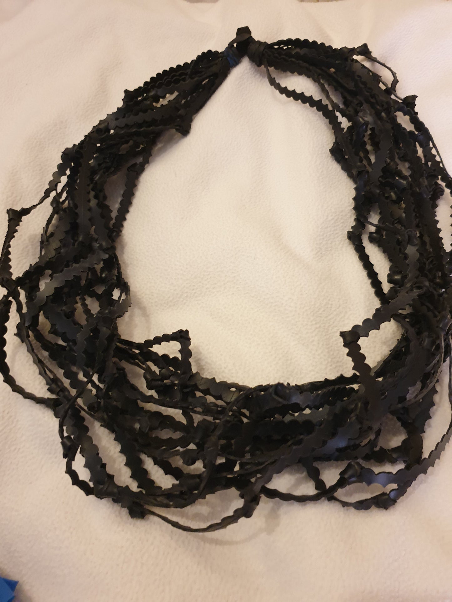 ECO-FRIENDLY rubber tyre necklace - up-cycled jewellery
