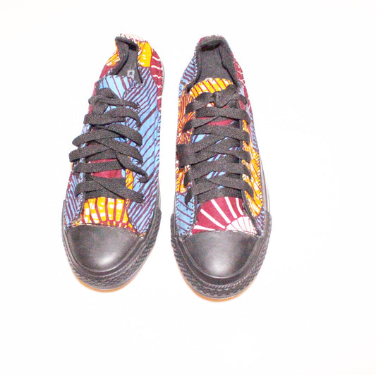 Low top african print trainers sneakers - Size 7 (40)