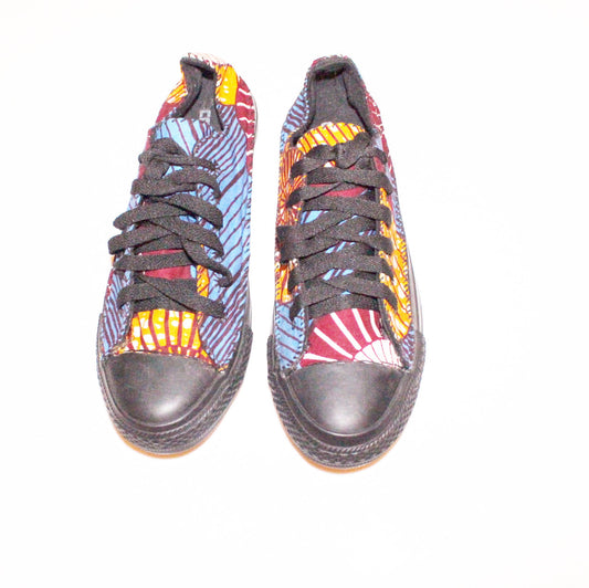 Low top african print trainers sneakers - Size 7 (40)