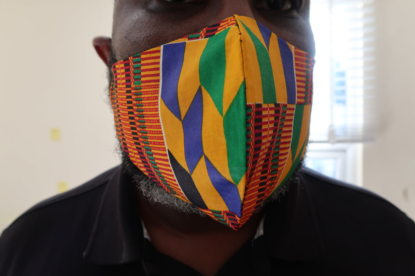 Cotton facemask - African fabric kente