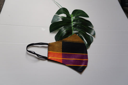 Cotton kente face mask - 4