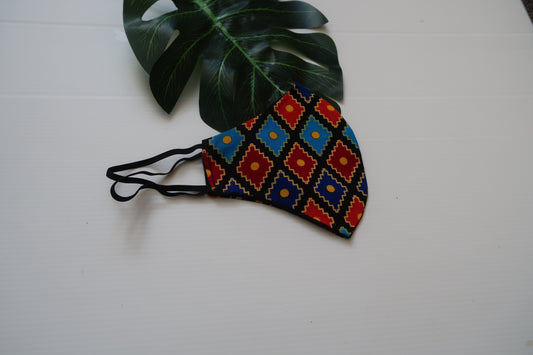 Cotton face mask - African fabric