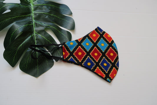 Cotton kente face mask - 7