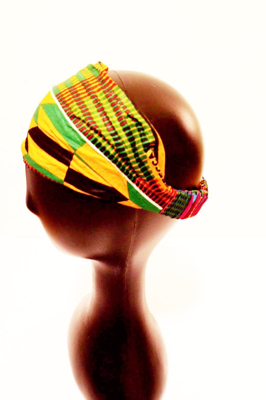 African print headband - kente print