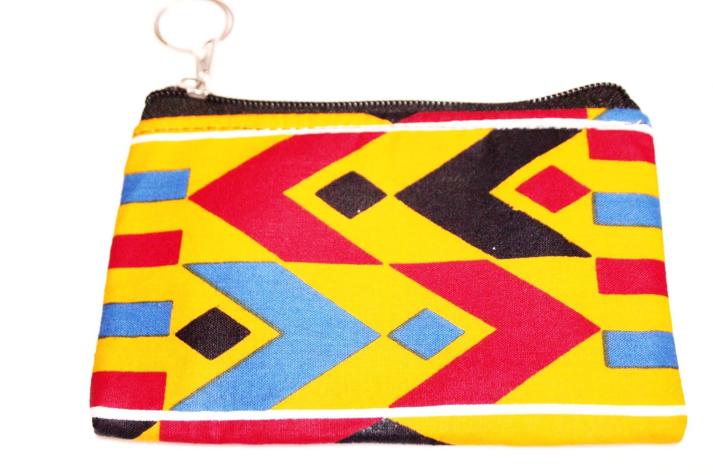 Zipped african print purse