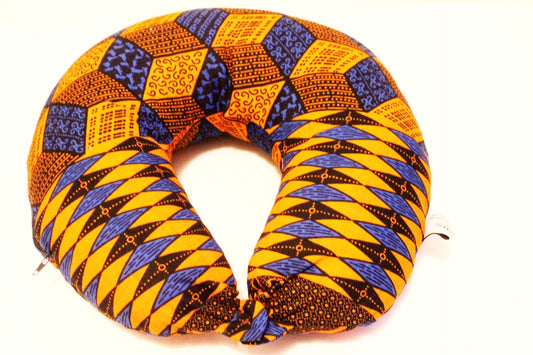 African print neck cushion